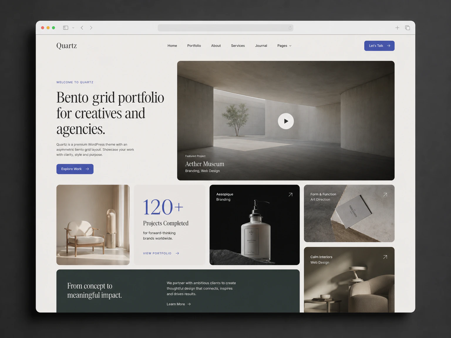 Quartz theme preview
