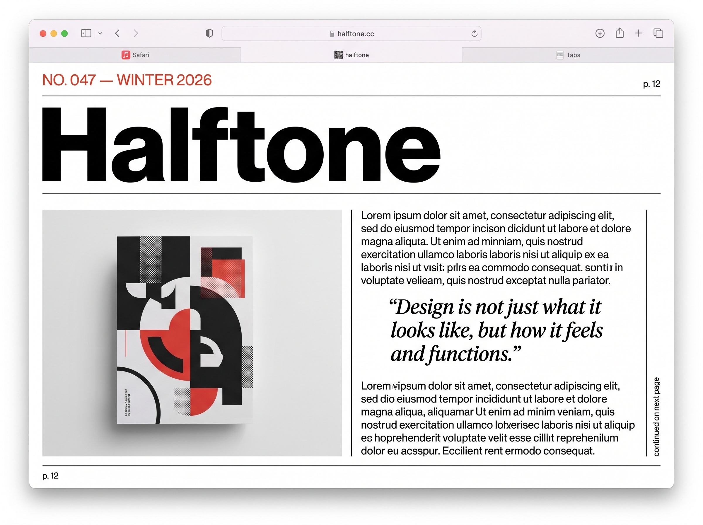 Halftone theme preview