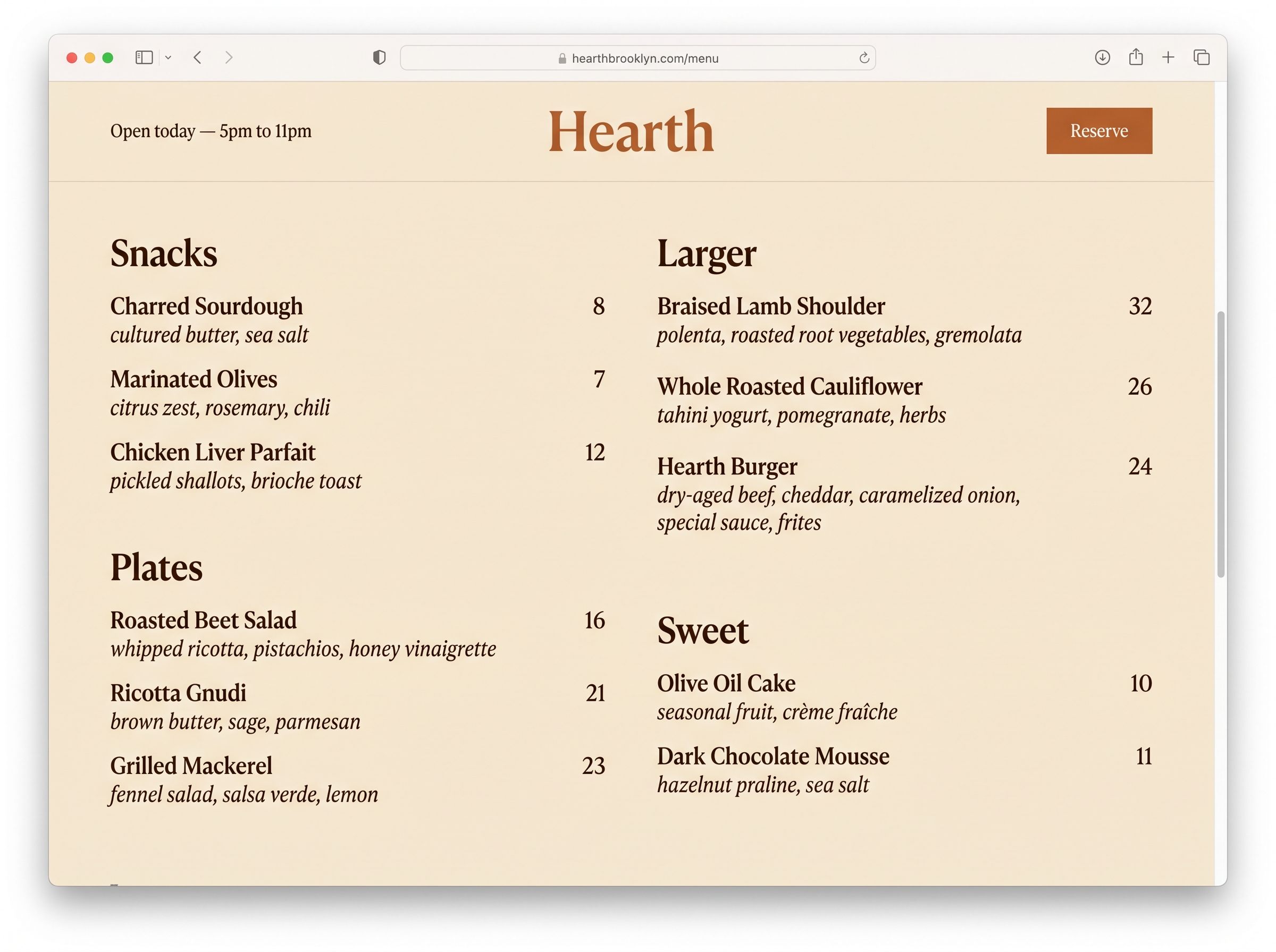 Hearth theme preview
