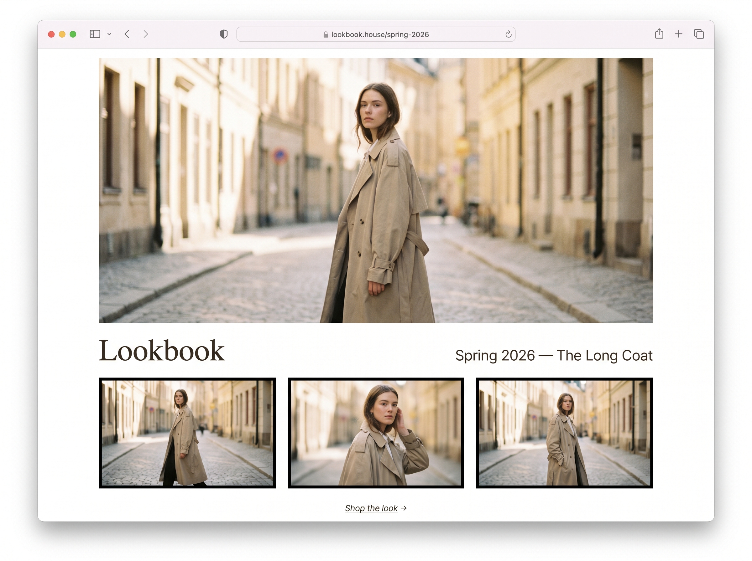 Lookbook theme preview