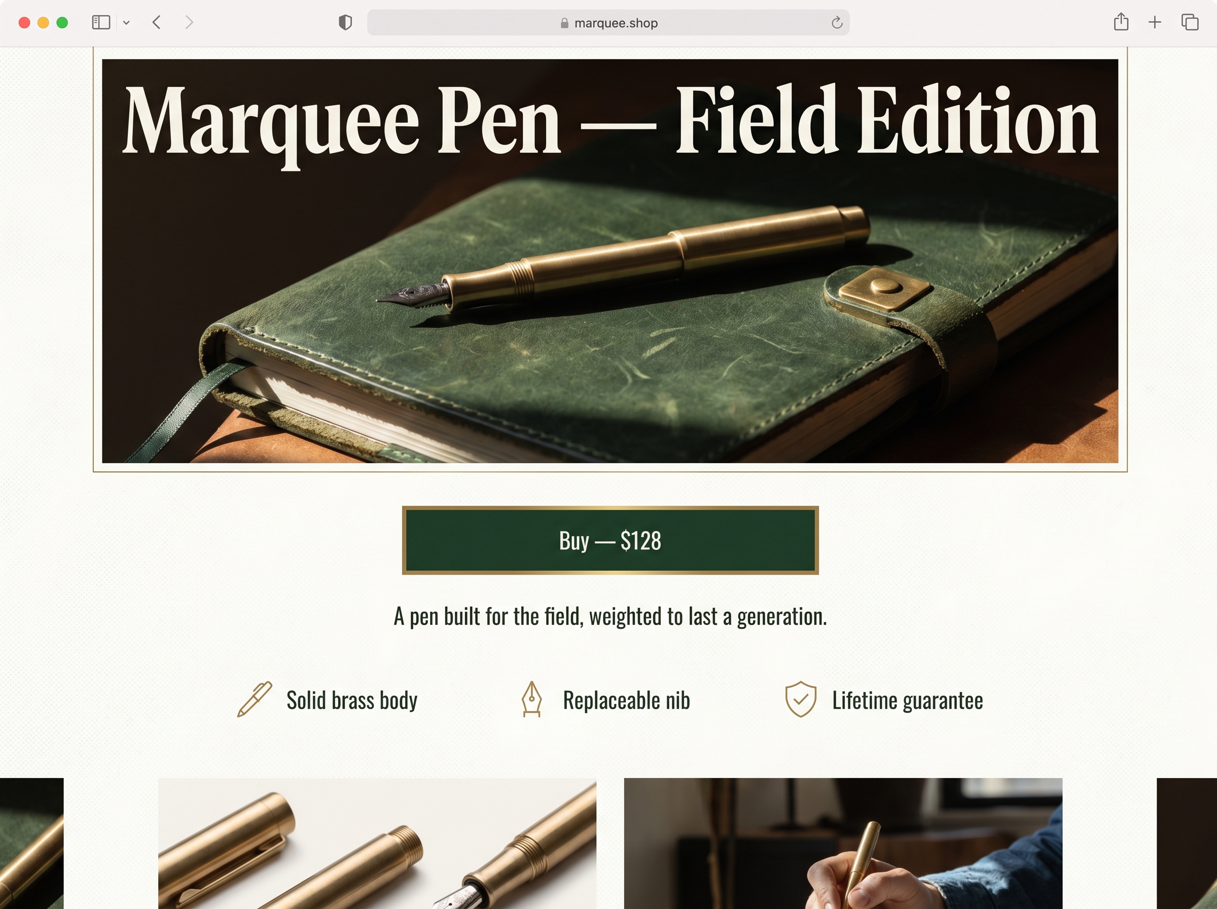 Marquee theme preview