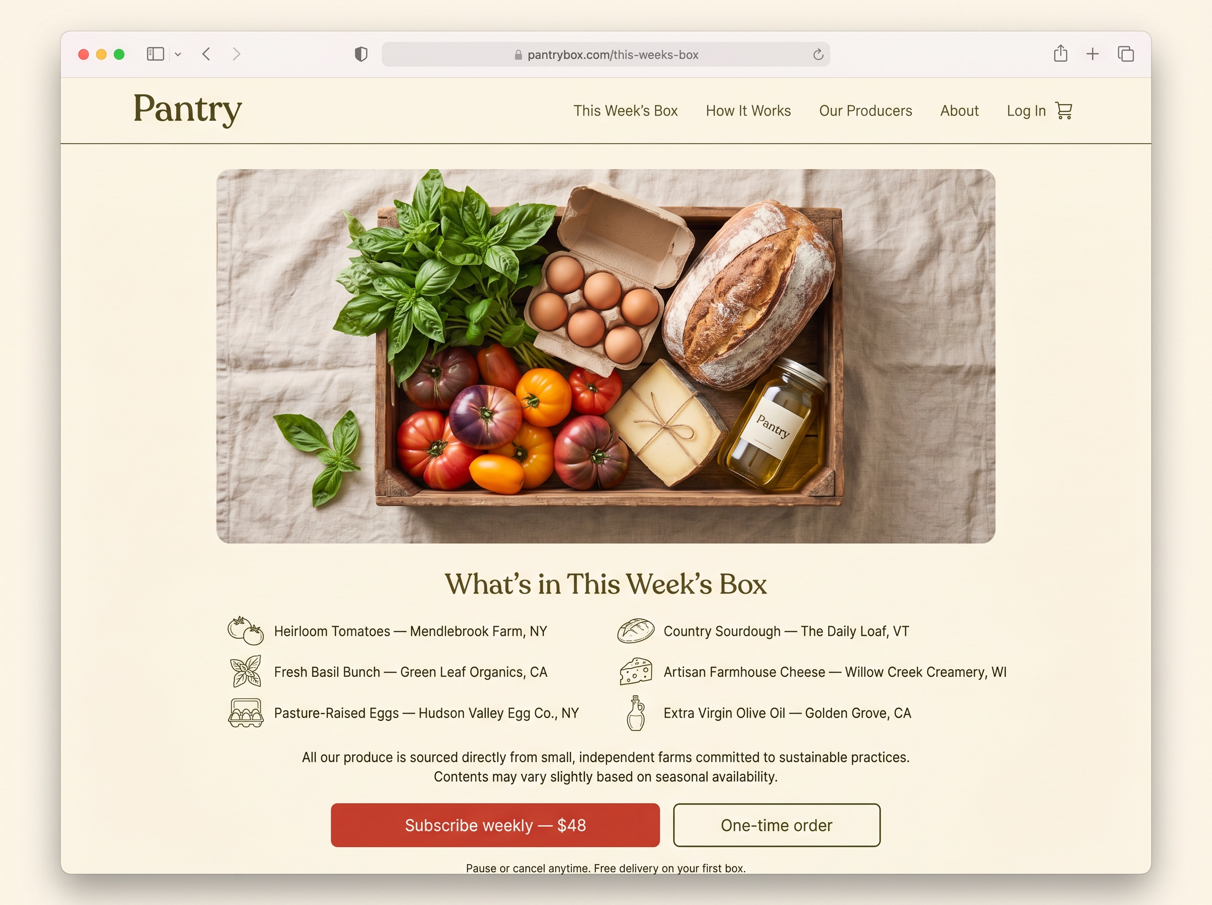 Pantry theme preview