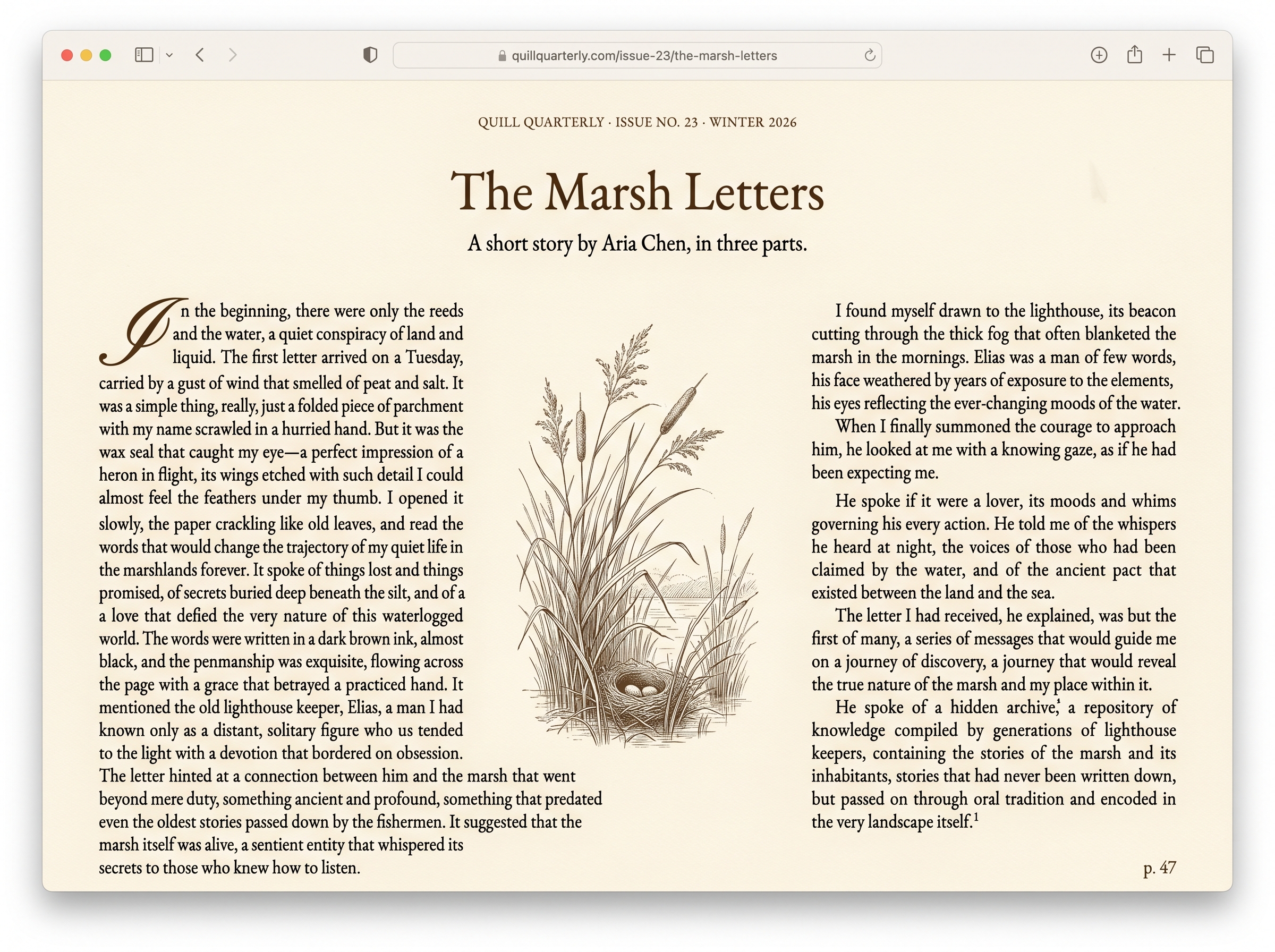 Quill theme preview