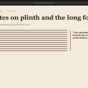Plinth